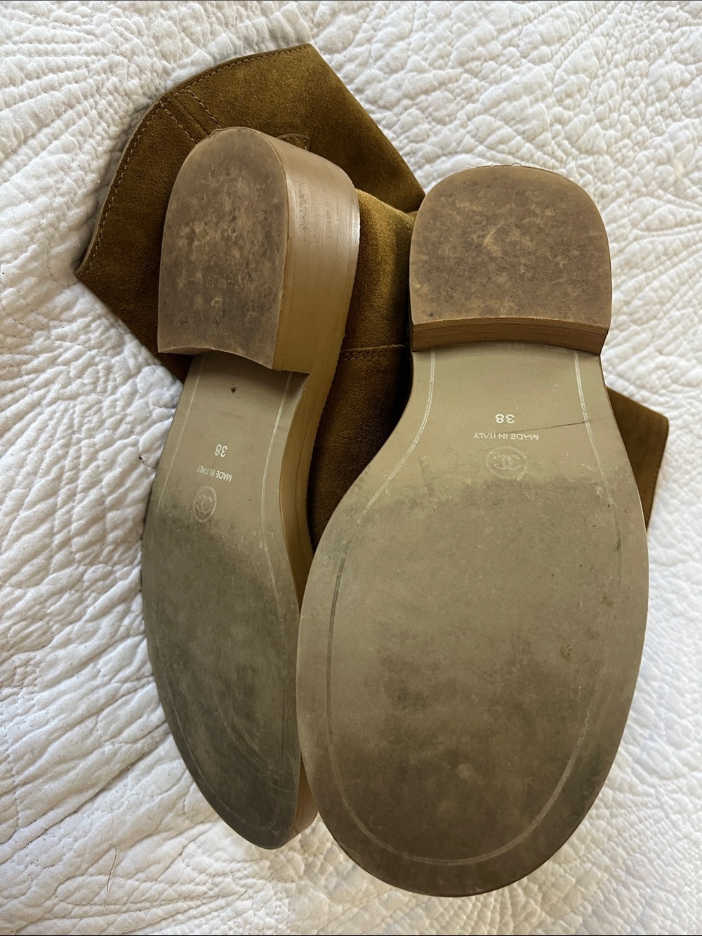 CHANEL Suede Western Ankle Boots in Chestnut - Picture 8 of 8